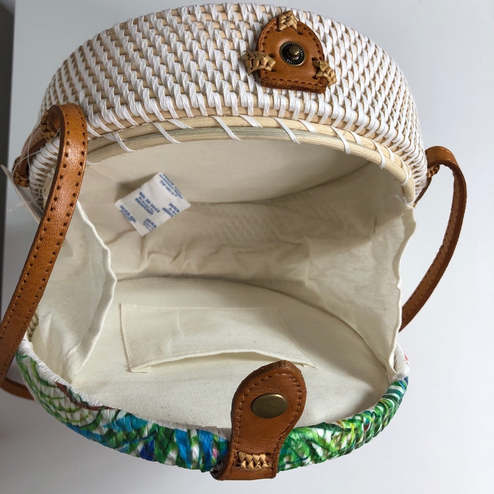 Flamingo Print Round Crossbody Bag - Picture 6 of 10